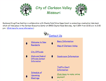 Tablet Screenshot of clarksonvalley.org